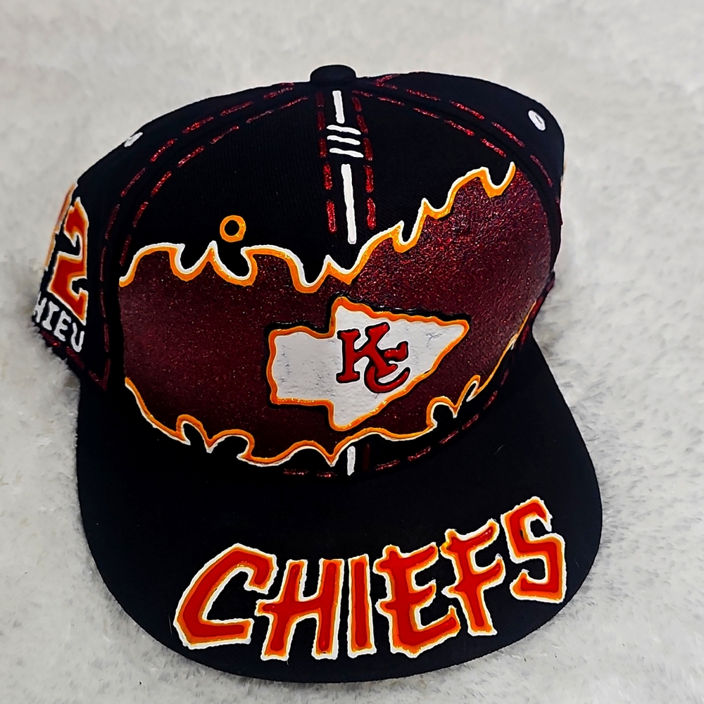 Kansas City Chiefs -Hand Painted Ball Cap